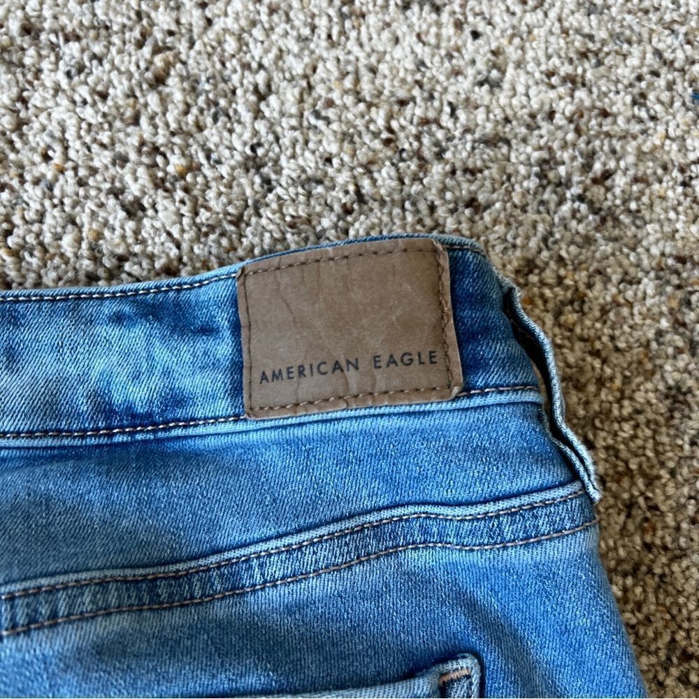 American Eagle Next Level Stretch Light Wash Jegging Crop Jeans‎ Size 6 - Picture 8 of 9